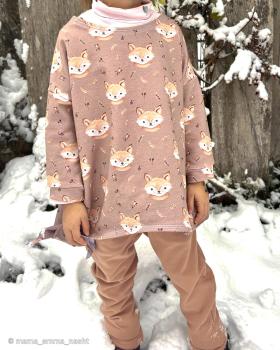 Preview: French Terry Forest Friends Fuchs auf Beige by Christiane Zielinski by Swafing